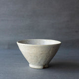 ●22-TM17 Osamu Makiya Kohiki with Black Spots bowl(Large)