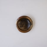 ●25-YT100 窯変黒唐津 深縁反皿