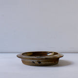 ●25-YT100 窯変黒唐津 深縁反皿