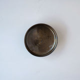 ●25-YT106 黒唐津 馬盥向付