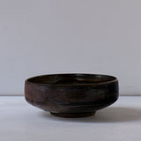 ●25-YT106 黒唐津 馬盥向付