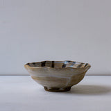 ●25-YT114 絵唐津 線文輪花小鉢