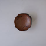 ●25-YT119 絵唐津 草文四方皿