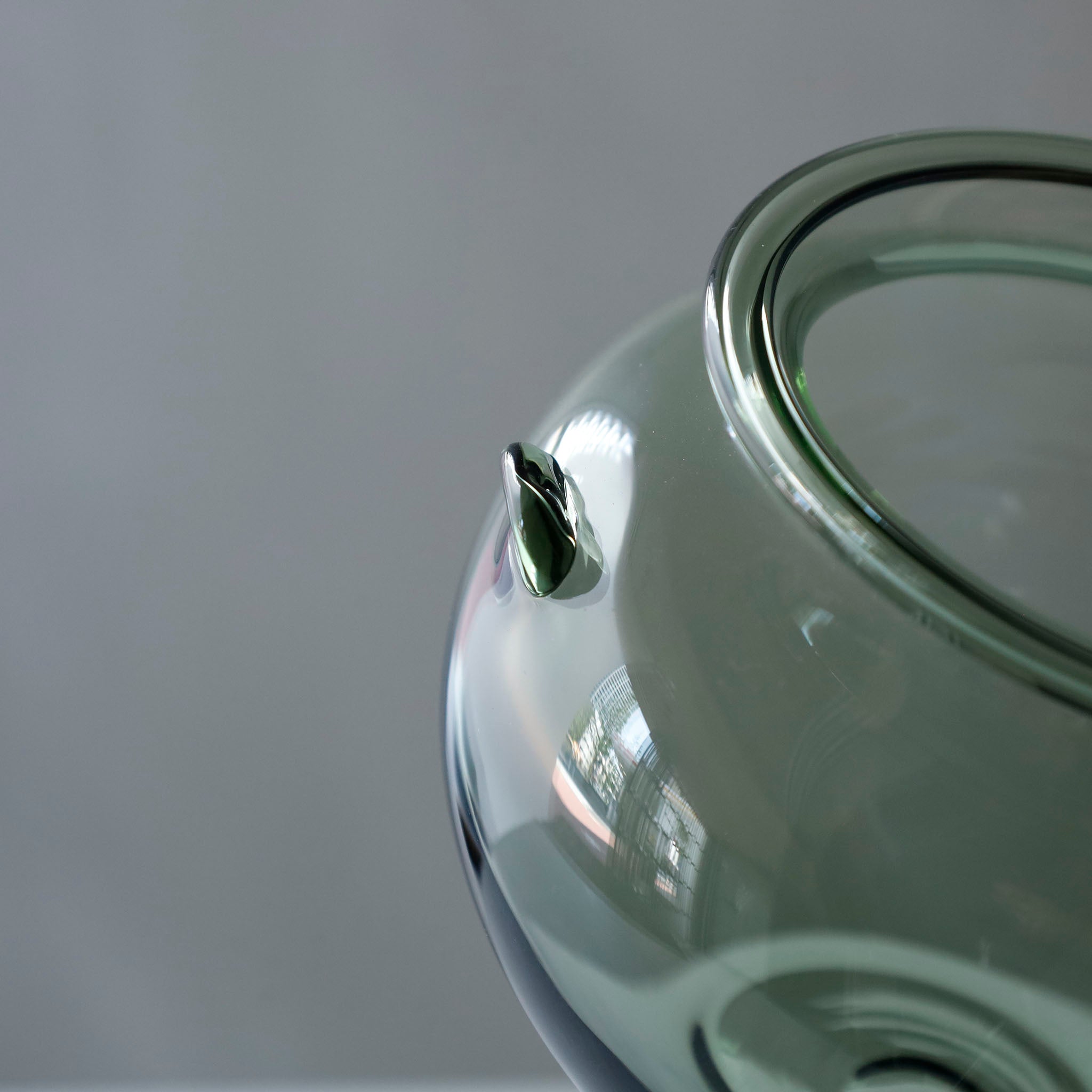 ●26-TE-124 耳付蓋物 MOSS GREEN A