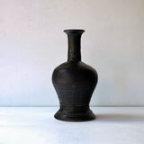 ●25-YT137 Black Karatsu Vase