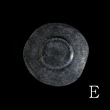 ●25-IY-13銀&白金リムプレート(約21㎝)