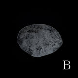 ●25-IY-14銀&白金楕円高台皿/小さ目