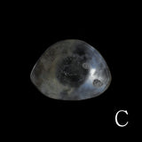 ●25-IY-14銀&白金楕円高台皿/小さ目