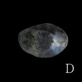 ●25-IY-14銀&白金楕円高台皿/小さ目