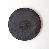 ●24-MM Miyagi Pottery 26cm Rim Plate with Black Glaze