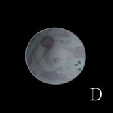 ●25-IY-16白磁たわみ鉢(桃ライム、貝殻)