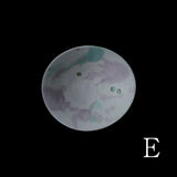 ●25-IY-16白磁たわみ鉢(桃ライム、貝殻)