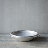 ●船串篤司 round plate 21cm 銀