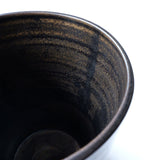 ●24-TY-19 Yohen Black Karatsu Cylindrical Vessel