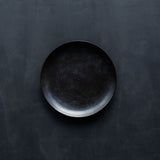 26-AS-51 Hikime-zara (Lathe-turned Grain Large Plate) – Black