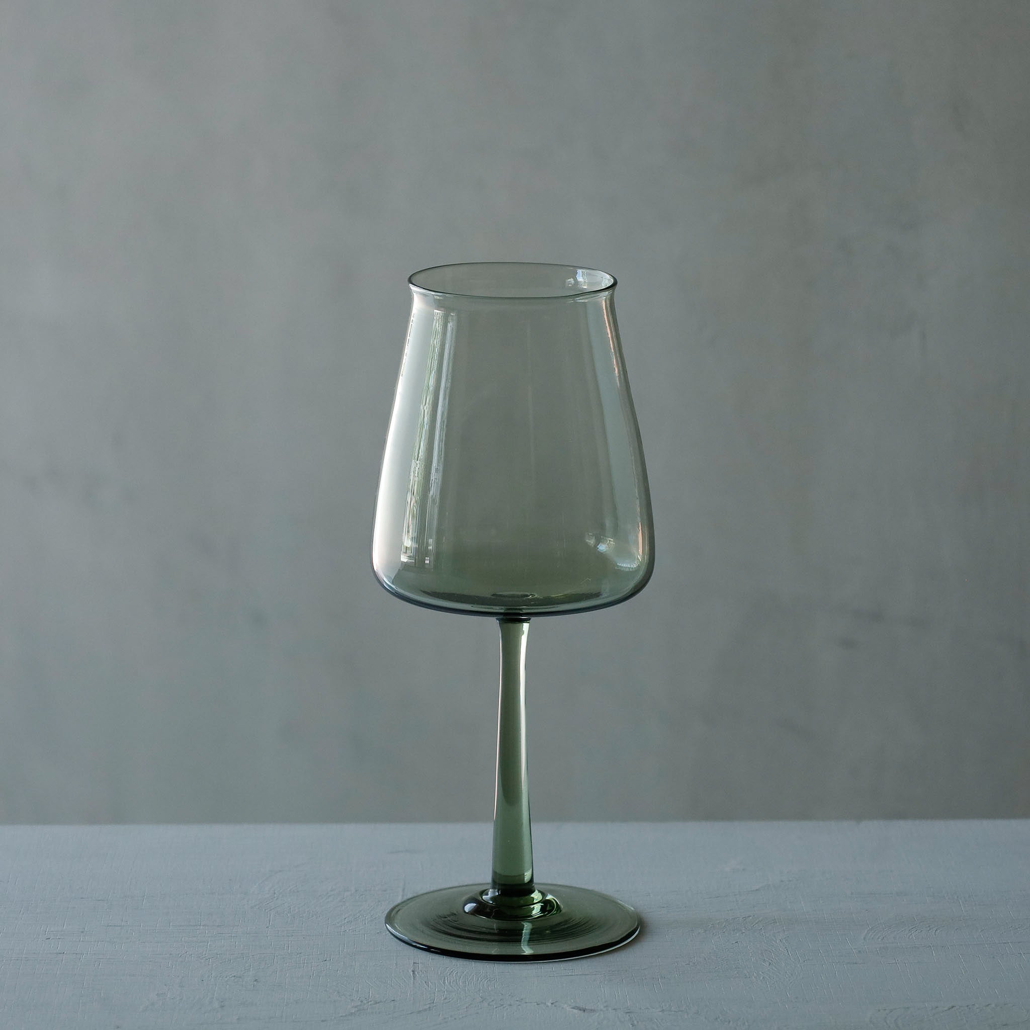 ●26-TE-20 Wine Glass MOSS GREEN