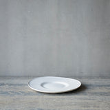 ●25-AF-32 たたらリム皿(小) 白 A