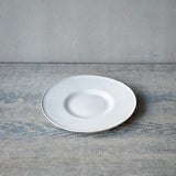 ●25-AF-32 たたらリム皿(小) 白 A