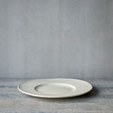 ●25-AF-33 たたらリム皿(大) 灰