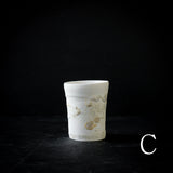 ●25-IY-34白磁筒フリーカップ