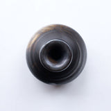 ●24-TY-36 Yohen Black Karatsu Flower Vessel