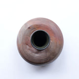 ●24-TY-38黒唐津掛分花入