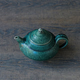 ●24-MS 40 Michikazu Sakai - Oribe Glaze Pot