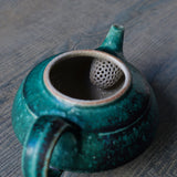 ●24-MS 40 Michikazu Sakai - Oribe Glaze Pot