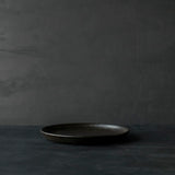 26-AS-51 Hikime-zara (Lathe-turned Grain Large Plate) – Black