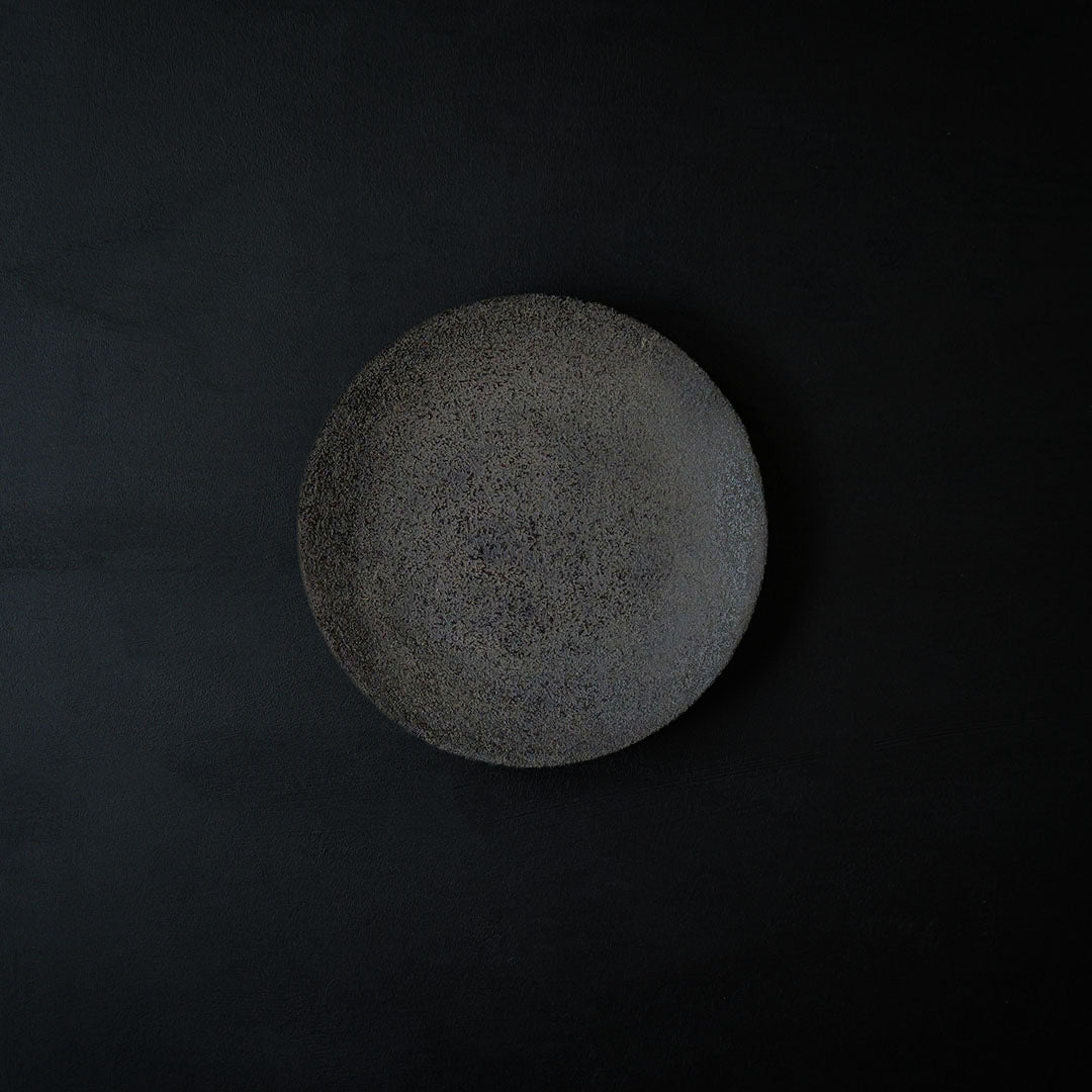 ●25-KF 錆漆 6寸皿 黒