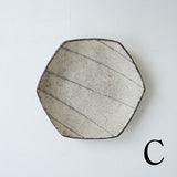 ●24-NT 57荒磁 六角小皿