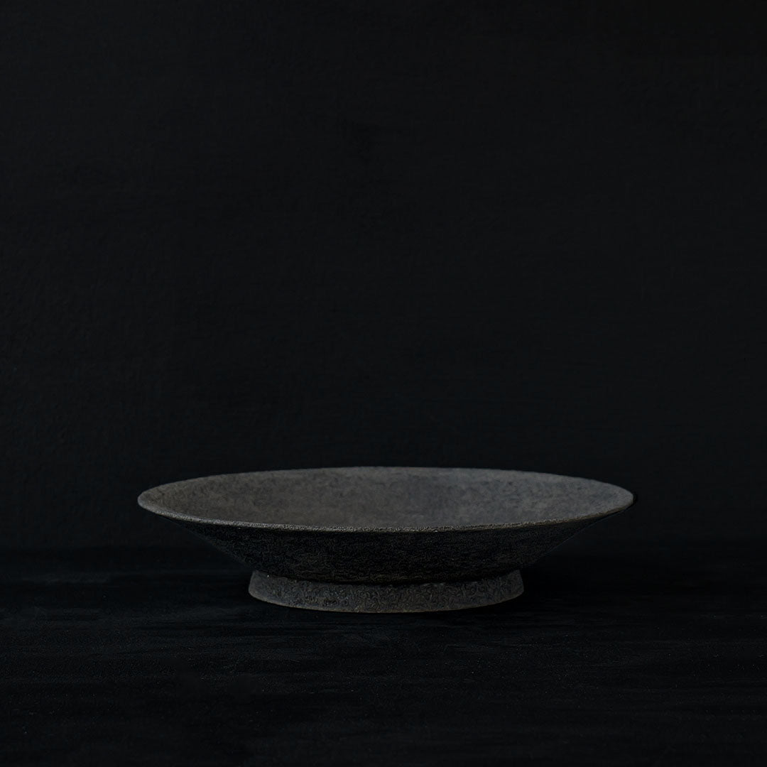 ●25-KF 錆漆 7寸深皿 黒