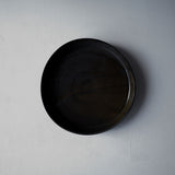 ●25-YT67 黒唐津 平鉢