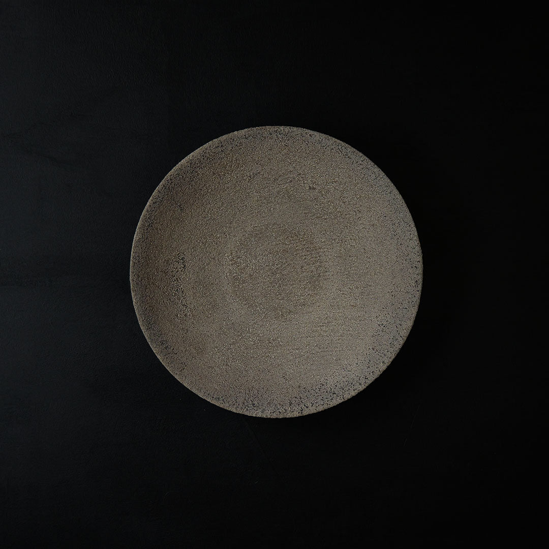 ●25-KF Sabi-urushi Deep Plate 21cm White