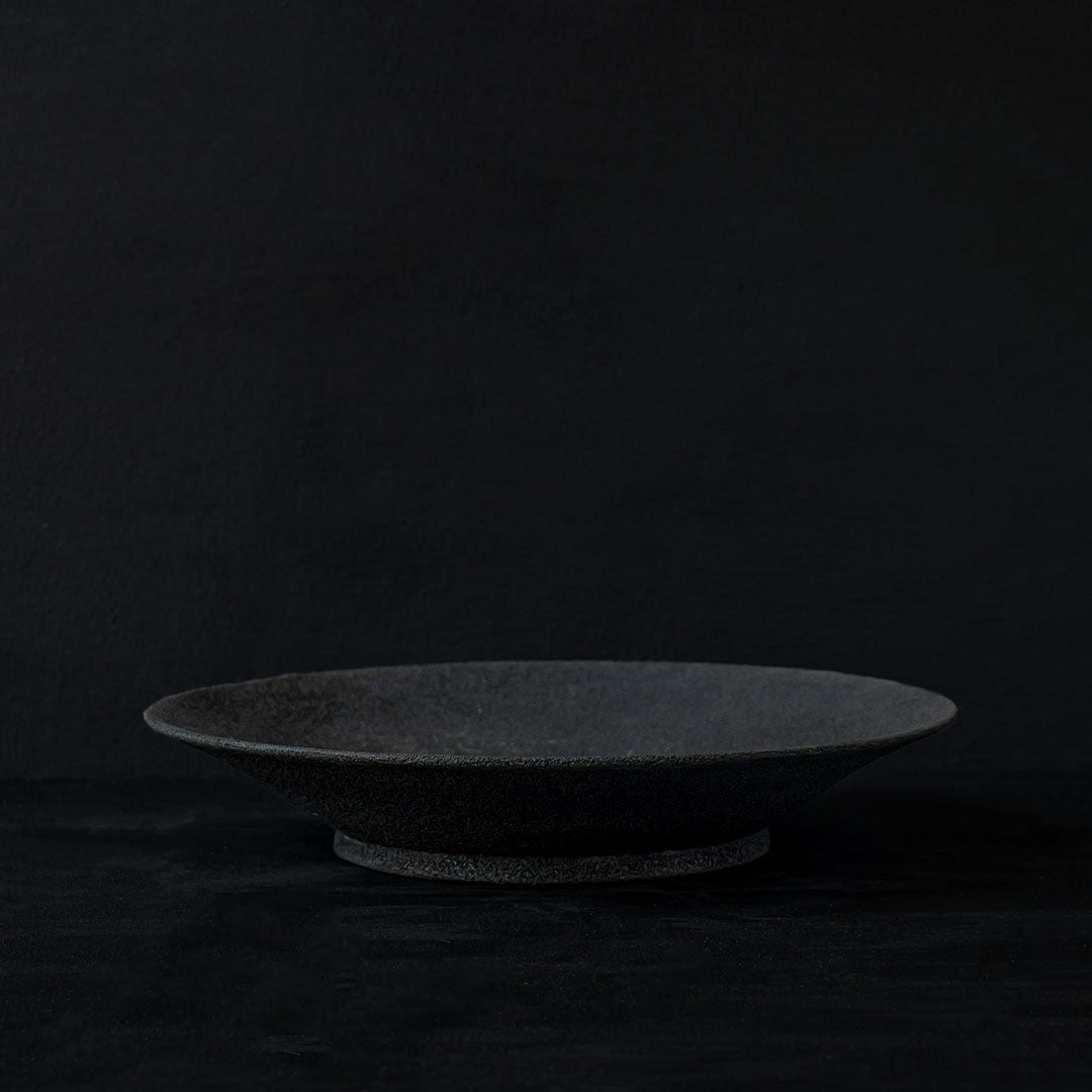 ●25-KF 錆漆 8寸深皿 黒