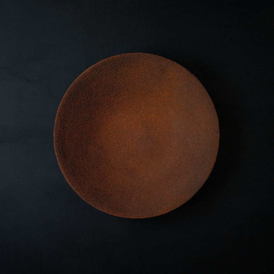●25-KF Sabi-urushi Deep Plate 24cm Red