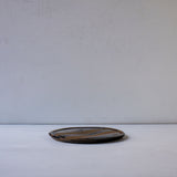 ●25-YT84 窯変黒唐津 線文皿