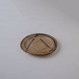 ●25-YT92 絵唐津 〇△□文平皿