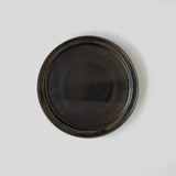 ●25-YT96 黒唐津 平皿