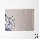 Bingata Nawachou Place Mat Waterside Scene Aigata