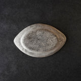 池田優子 楕円皿 中 銀彩 A