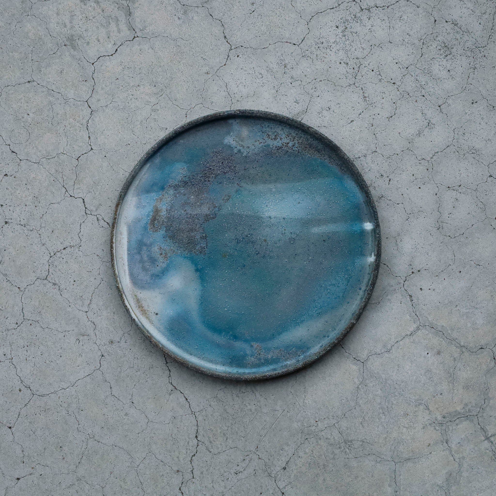 Etsuji Noguchi / White Rust, Medium Plate (approx. 18cm) O