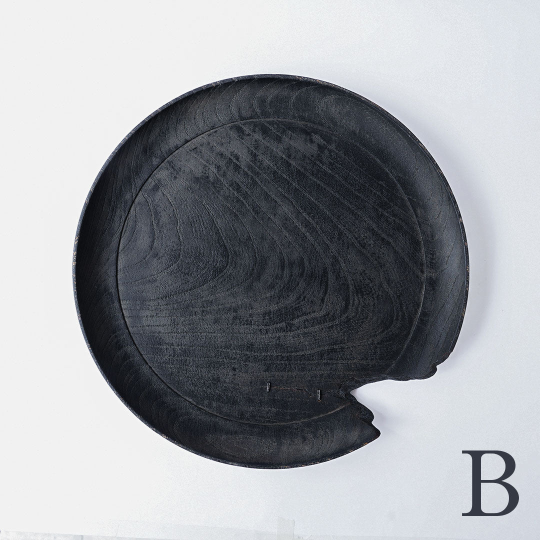 Fuyou Large Tray Black with Kasugai