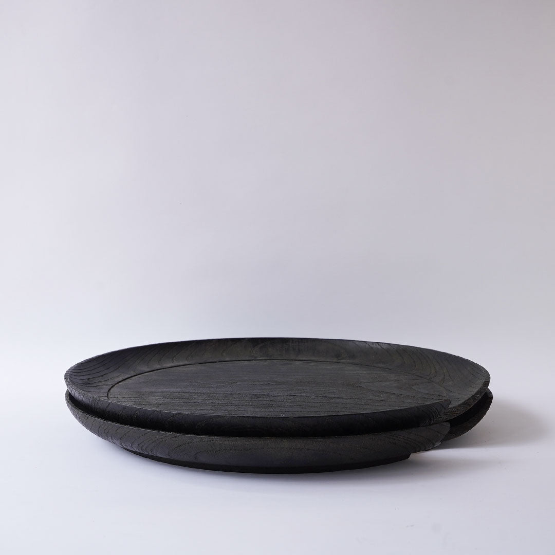 Fuyou Large Tray Black with Kasugai