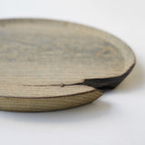 浮様 丸盆 300 鎹付 鼠