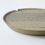 浮様 丸盆 300 鎹付 鼠