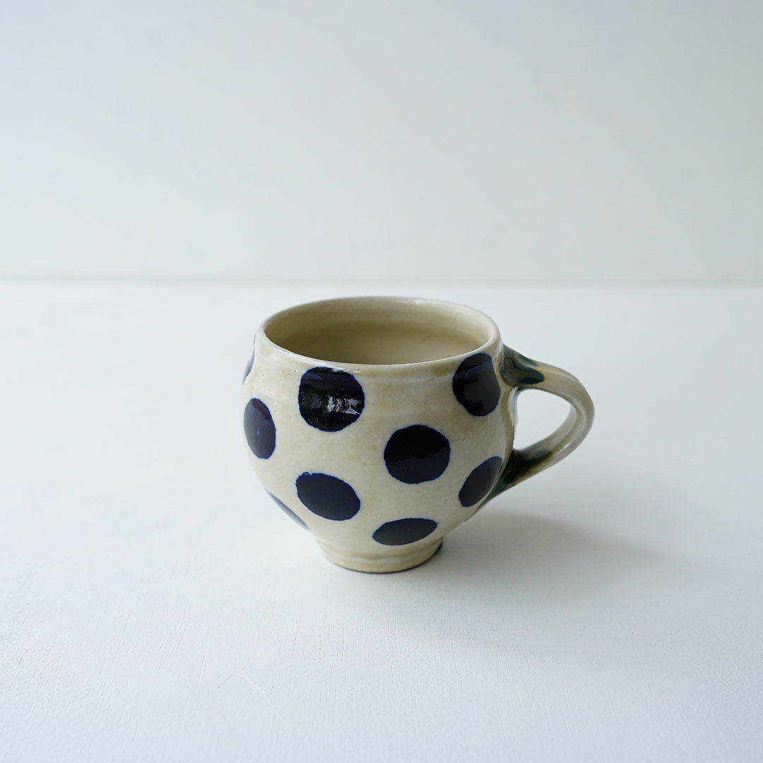 Toubou Makiya Round Mug II Blue Dots