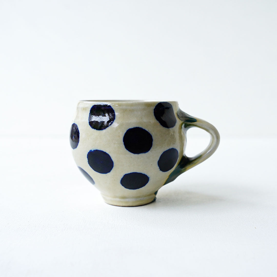 Toubou Makiya Round Mug II Blue Dots