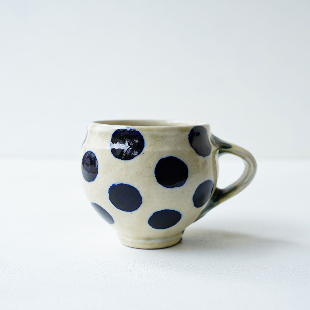Toubou Makiya Round Mug II Blue Dots