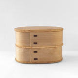 ◆Ryobian - Oval "Magewappa" Lunch Box (2-tier, Gift)
